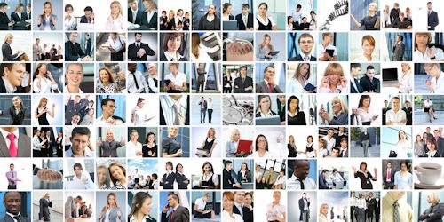 Collage of people Collage of people